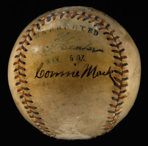 Connie Mack autographed baseball